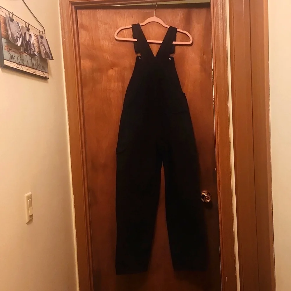Brandy Melville Black John Galt Women's Jeans Overalls Size Small - Picture 6 of 11